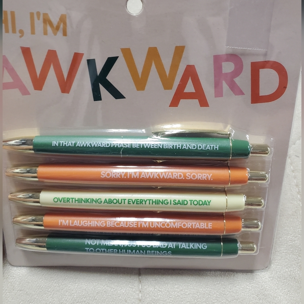 Hi I'm awkward pen set